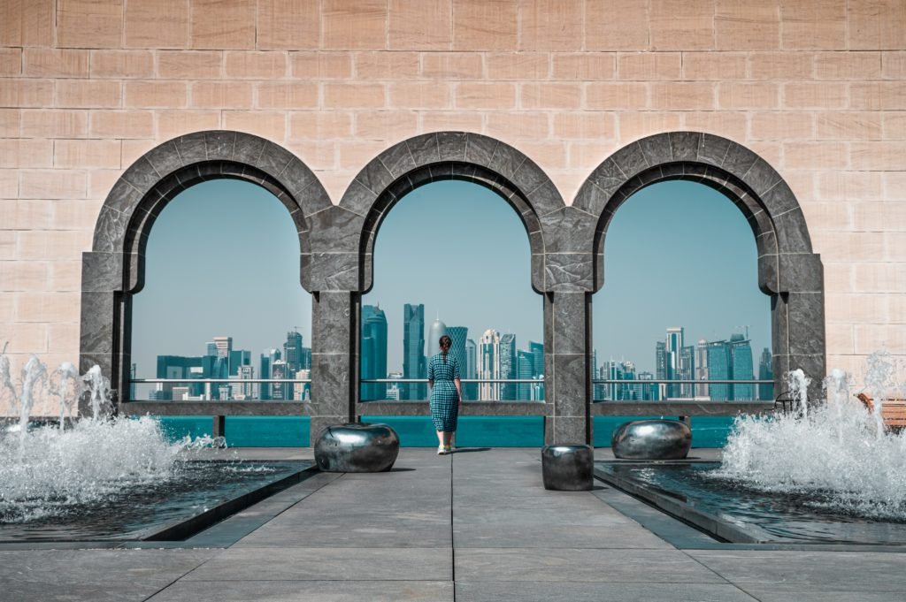 Terraço do Museu de Arte Islâmica no Qatar