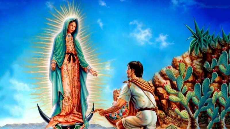 Juan Diego e Nossa Senhora de Guadalupe